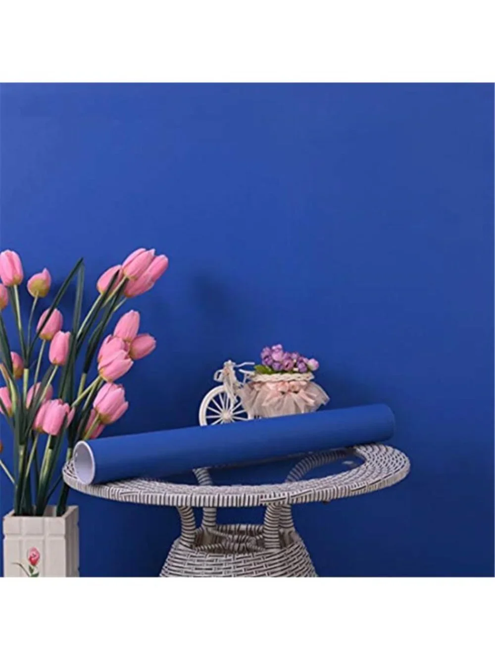 Blue Peel Stick Wallpaper Royal Blue Contact Paper Waterproof Vinyl Removable